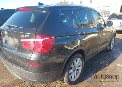 2013 BMW X3 xDrive28I from USA, damaged, VIN 5UXWX9C54D0D01945